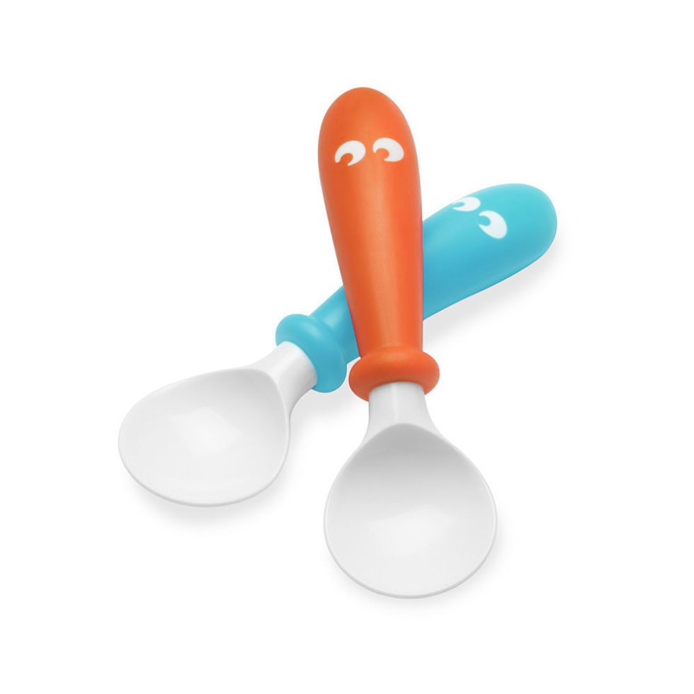 baby bjorn spoons orange and blue