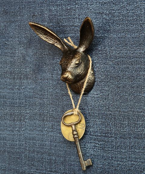 bliss home cast iron hare wall hook