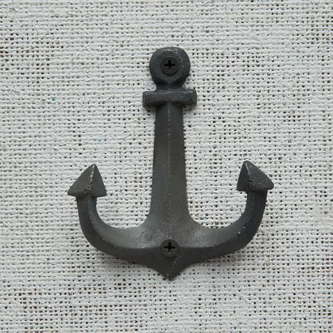 west elm iron anchor double hook