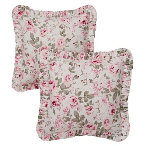 Simply Shabby Chic Rosalie Ruffled Pillow Slipcover