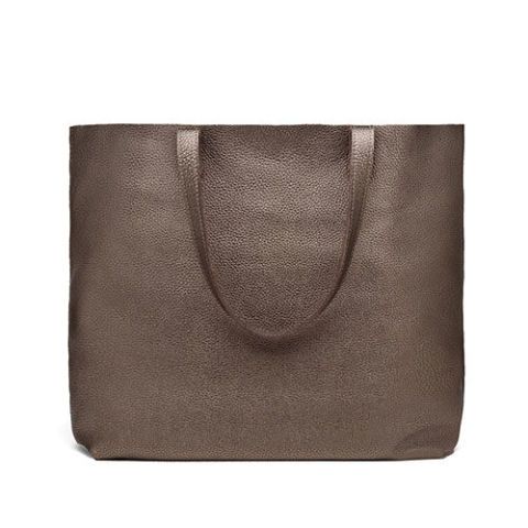 bronze tote bag