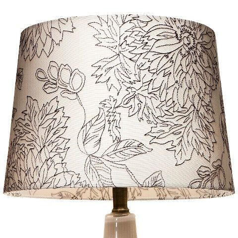 <p><strong><em>from $14, </em></strong><strong><em><a href="http://www.target.com/p/threshold-floral-toile-stitch-lamp-shade/-/A-14728645?lnk=rec|pdp|related_prods_vv|pdpv1" target="_blank">target.com</a></em></strong></p><p>A monochromatic floral pattern is the best way to integrate this lush type of design into the home office, without veering too feminine. This crisp cotton drum shade features an intricately stitched botanical design that reads as both artful and modern.</p><p><strong>More</strong>: <a href="http://www.bestproducts.com/home/decor/g960/chic-drum-lamp-shades/">10 Neutral Lamp Shades for Well Lit Spaces</a></p>
