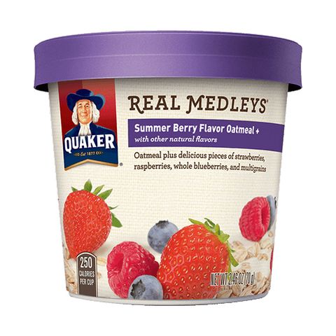 Quaker Real Medleys Summer Berry Oatmeal +