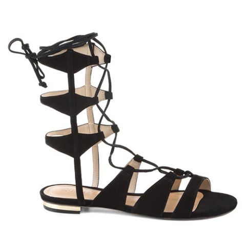 Schutz erlina gladiator sandals in black suede