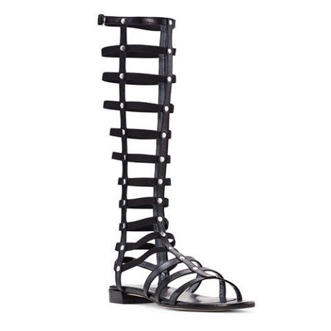 stuart weitzman black gladiator sandals