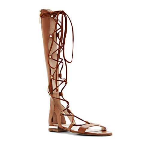 cllios Women's Crisscross Strappy Flat Knee-High Gladiator Sandal Tie Up  Roman Beach Travel Ring Toe Sandals - Walmart.com