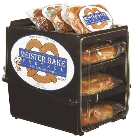 <p><strong> <em> $198, <a href="http://www.amazingshop.us/p/Meister-Bake-Pretzel-Warmer-16529574.html?gclid=CJuAzuTk3soCFQcOaQodbHsMcA" target="_blank">amazingshop.us</a></em></strong>
</p><p><strong>Best for that Freshly Cooked Taste</strong></p><p>This unit presents a perfect solution for when your pretzels are ready, but your guests aren't. Just drop them inside this spacious (holds up to 12 pretzels) three-tiered warmer to keep them at ideal temperatures.</p>