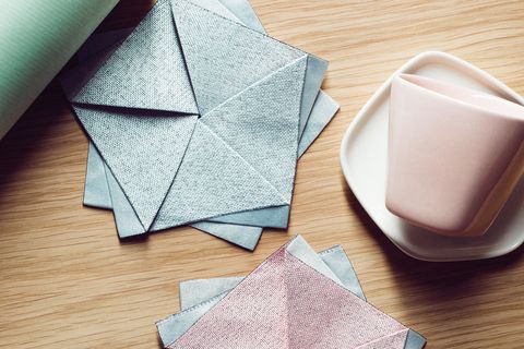 Issey Miyake x Iittala home collection origami napkins