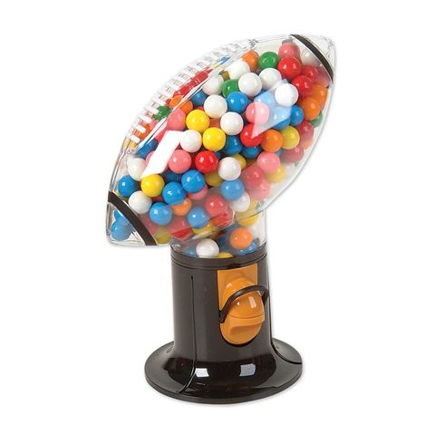 <p><strong> <em> $11, <a href="http://www.bestbuy.com/site/grand-star-football-snack-dispenser-black-red-clear/8575327.p?id=1219693611455&skuId=8575327 " target="_blank">bestbuy.com</a></em></strong></p><p><strong>Best for Sports Fanatics </strong></p><p>Score the winning touchdown, time and time again, when you dive into this football-shaped candy dispenser's sweet snacks. Plus, its tough, plastic construction makes this unit a lightweight, durable option. </p>