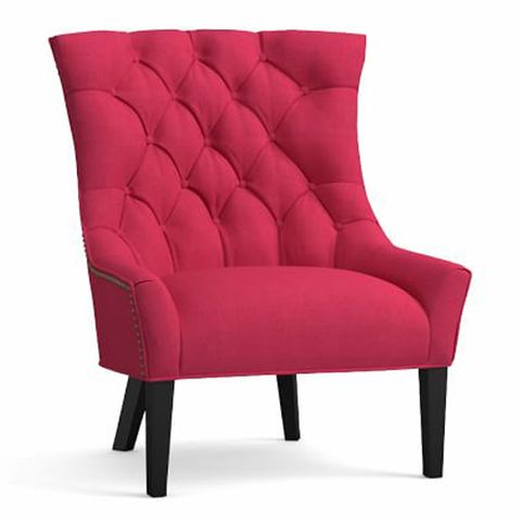 potterybarn hayes tufted upholstered chair