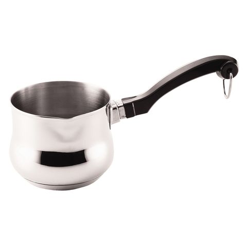 <p><strong> <em> $7, <a href="http://www.target.com/p/farberware-classic-series-melting-pot-butter-warmer/-/A-11045434?ci_src=17588969&ci_sku=11045434&ref=tgt_adv_XS000000&AFID=google_pla_df&CPNG=PLA_Kitchen%2BShopping&adgroup=SC_Kitchen&LID=700000001170770pgs&network=g&device=c&location=1018577&gclid=CNy9vJ2r_8oCFUJbhgodQD8BBg&gclsrc=aw.ds " target="_blank">target.com</a></em></strong></p><p><strong>Best for Durability </strong></p><p><span class="redactor-invisible-space">This stainless steel unit is one tough cookie. Not only is it break-resistant  but it's also non-stick <em>and </em><span class="redactor-invisible-space">dishwasher safe, making post-dinner cleanup easy. Plus, </span>the pouring lip makes serving a mess-free endeavor so you won't spill excess butter on your dinner guests. </span></p>