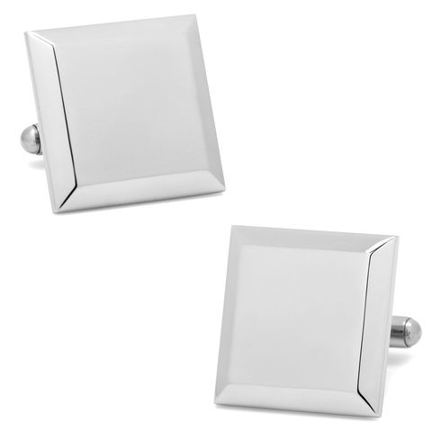 <p><strong><em>$55, <a href="http://www.cufflinks.com/stainless-steel-engravable-staged-cufflinks.html" target="_blank">cufflinks.com</a></em></strong></p><p>If colorful and playful options just won't fly, these simple square stainless steel cufflinks may be a better fit. For an added personal touch, initials or other memorable notes can be engraved on the cufflinks for as little as $8.</p>