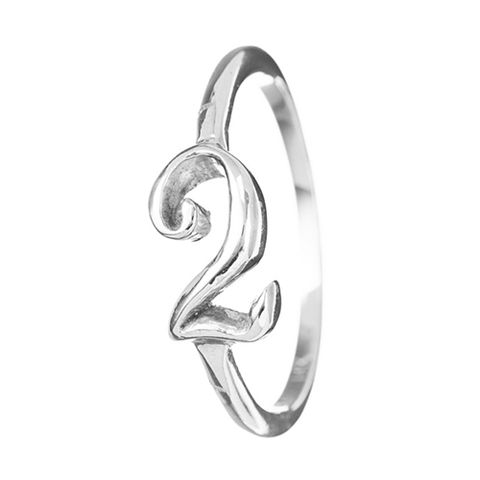 lulu frost code number 2 sterling silver stacking ring