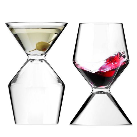 <p><strong><em>$18 per glass, <a href="http://www.bedbathandbeyond.com/store/product/vino-tini-wine-and-martini-glass/1043236374?Keyword=martini" target="_blank">bedbathandbeyond.com</a></em></strong></p><p>We've seen clever glassware before, but these flippable multipurpose martini-and-wine glasses take the cake. At $18 a piece, they aren't our most affordable option — but when you consider the fact that you're getting two glasses in one, the math makes sense.<br></p>