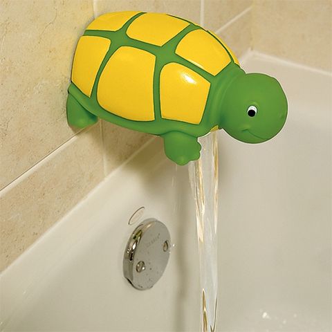 one step ahead turtle bathtub faucet cover green and yellow