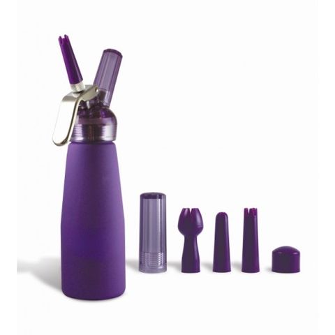 Purple Suede Whip Cream Dispenser 
