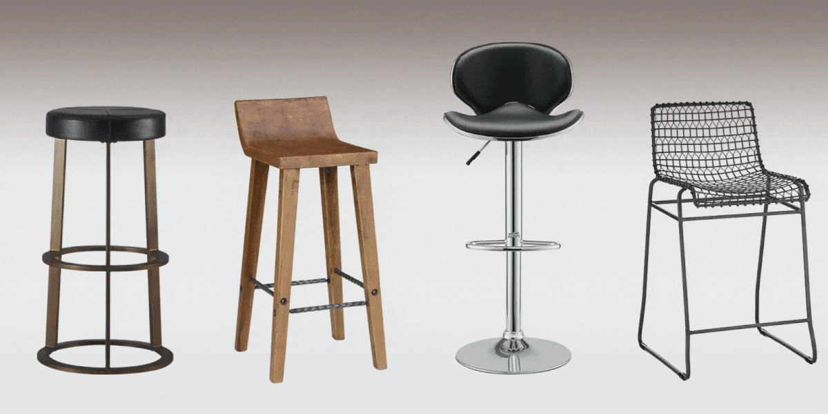 brushed nickel kitchen bar stools