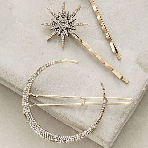 FREE PEOPLE New Silver Toned Arrow Bobby Pins Set of 4 Anthropologie NEW!