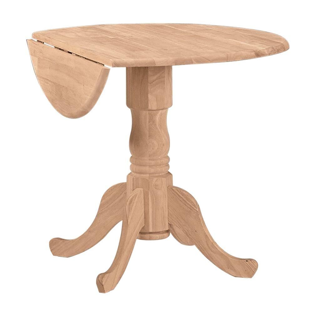 International concepts small drop deals leaf dining table