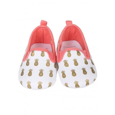 rosie pope pineapple slip-on baby shoe 