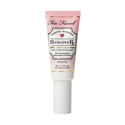 <p><em><strong>$32, </strong></em><em><strong><a href="https://www.toofaced.com/p/face-primers/hangover-primer/" target="_blank">toofaced.com</a></strong><a href="https://www.toofaced.com/p/face-primers/hangover-primer/" target="_blank"></a></em><a href="https://www.toofaced.com/p/face-primers/hangover-primer/" target="_blank"></a></p><p>Sometimes our beauty regime needs as much of a reboot as our bodies. This <a href="http://www.bestproducts.com/beauty/g871/face-makeup-primer/" target="_blank">enhancement primer revives our skin</a> and renews our complexion with a nourishing formula that guarantees you'll feel as good as you look. Enhanced with coconut water, probiotics, and skin revivers, skin's elasticity is vastly improved, hydrated, and looks almost effortlessly flawless.</p>