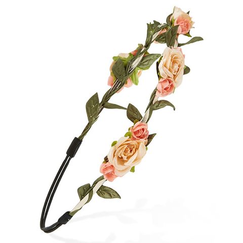 forever 21 pink peach floral headband