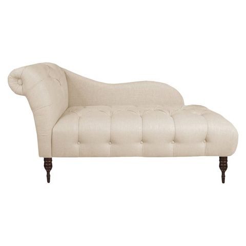 Skyline Furniture Custom Upholstered Tufted Chaise