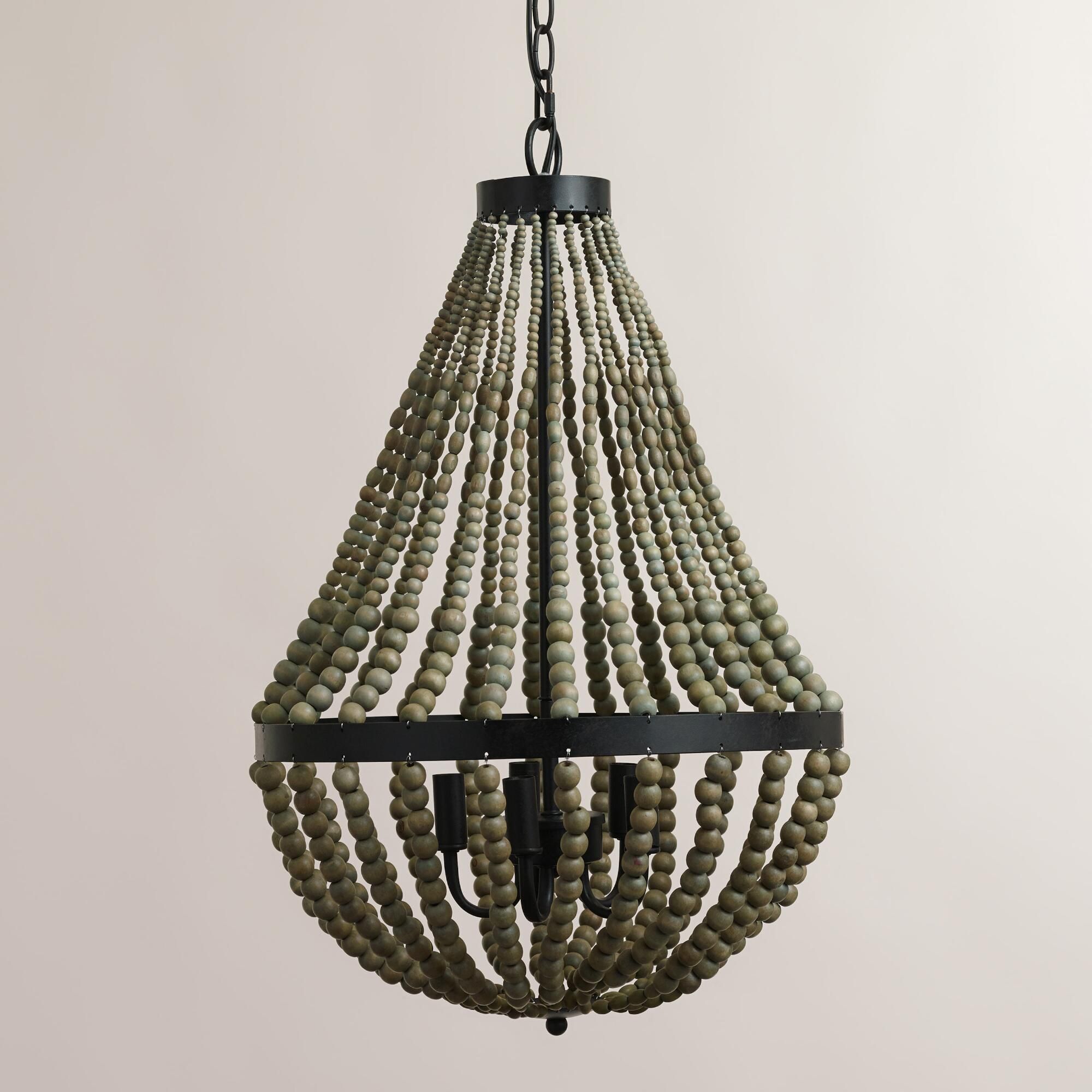 world market beaded chandelier