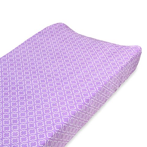carters changing pad cover in lilac dream