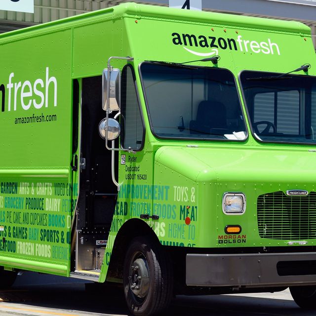 amazon fresh meal delivery truck