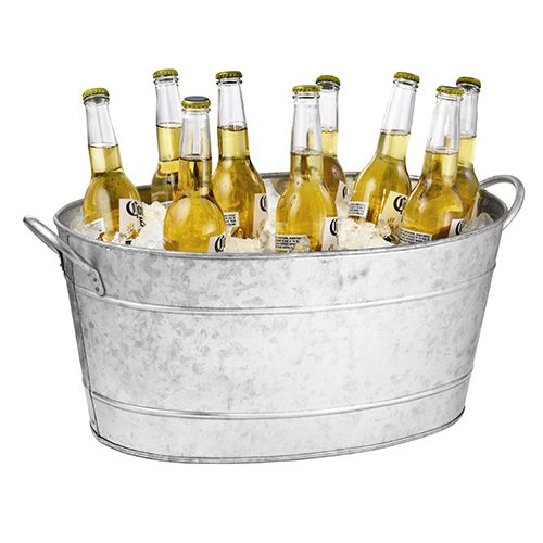 KandyToys Ice Bucket Metal Drinks Cooler for Garden Wine Bucket Drinks Bucket Drink Cooler 