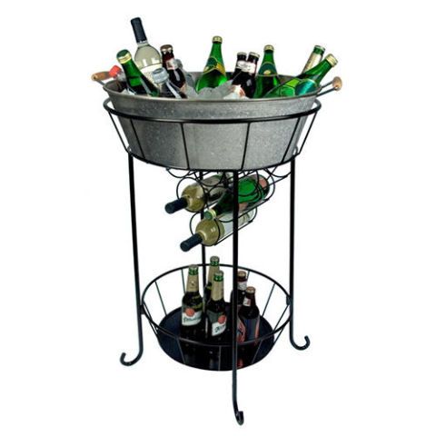  OGGI Wine & Ice Bucket- Ice Bucket with Lid & Ice Scoop, Wine  Chiller Bucket, Tabletop Wine Chiller Holds 2 Bottles, Bar Set is Great  Addition to Bar Cart or Home