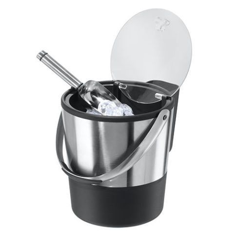 silver black ice bucket