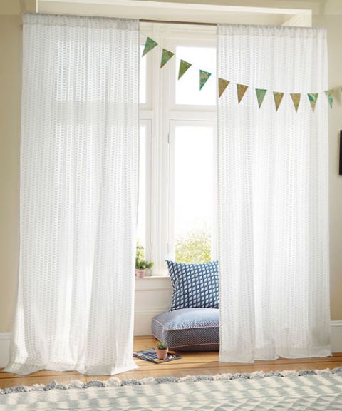 nate berkus horizontal sheer curtain panel