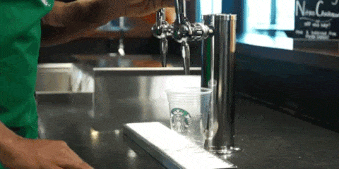Starbucks Nitro cold brew iced coffee