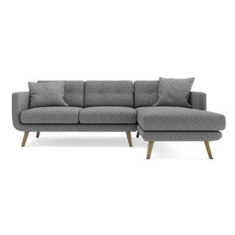 14 Best Chaise Sofa Styles In 2018 Chic Sofas With A Lounge Urbn Wagner Three Seater Sectional Sofa With Right Arm Facing Chaise Set