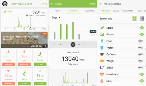 samsung gear health app