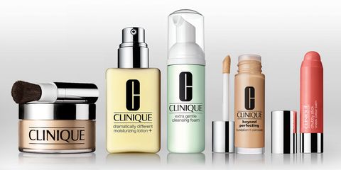 Clinique makeup and skincare products