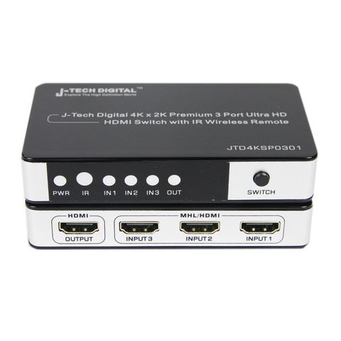 J-Tech Digital JTD4KSP0301 HDMI Switch
