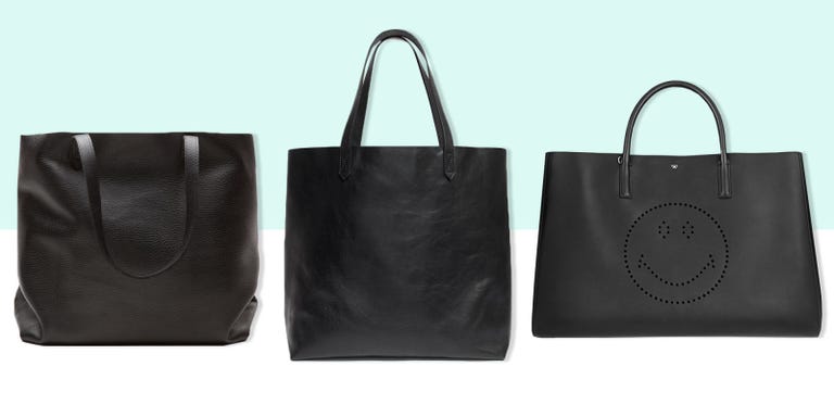 12 Best Black Leather Tote Bags in 2018 - Black Leather Totes and Carryalls