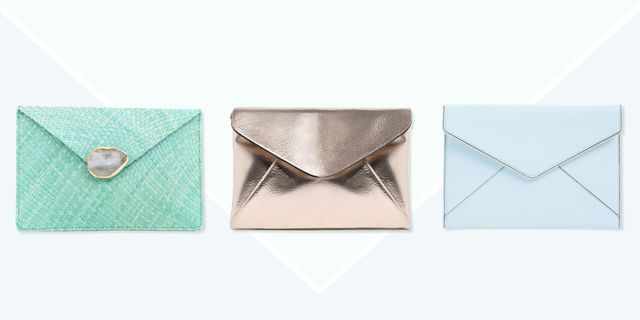 Fashionable Stone Pattern Glossy Envelope Clutch Bag With