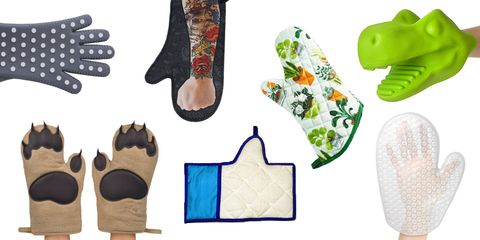 quirky oven mitts