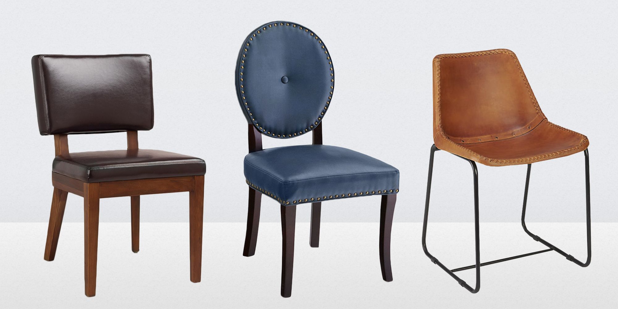 dining room chairs with leather seats