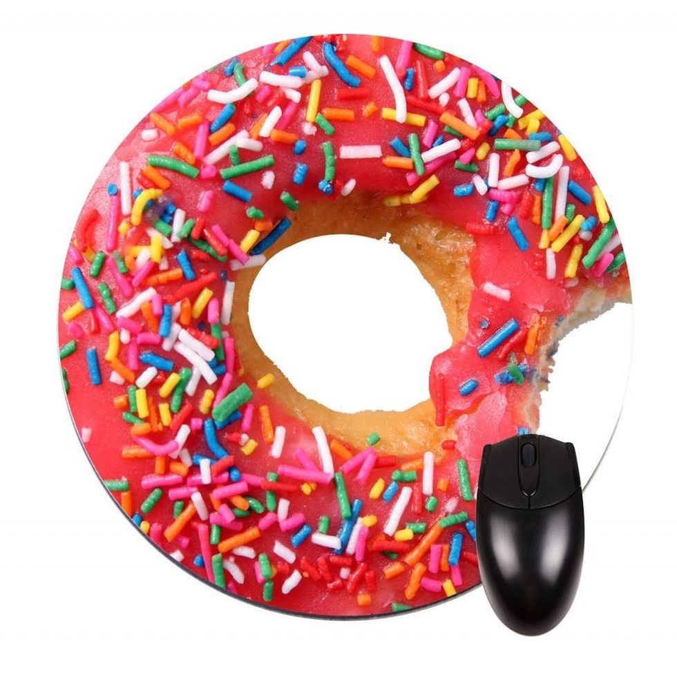Bitten Sprinkles Donut Mousepad 