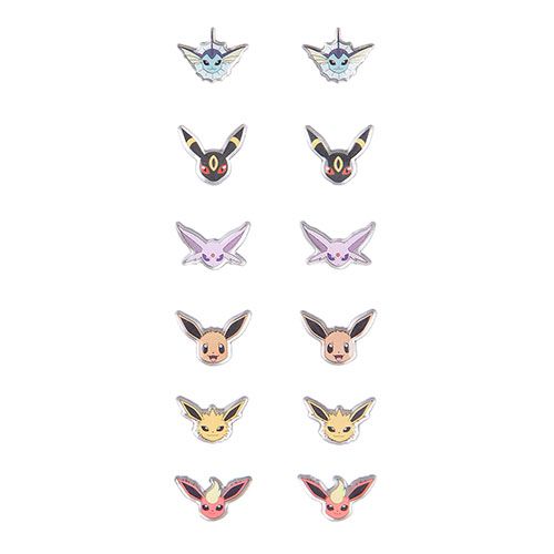 <p><strong><em>$11</em></strong> <a href="http://www.hottopic.com/product/pokemon-eevee-evolutions-earrings-6-pair/10487414.html?cgid=pop-culture-shop-by-license-pokemon" target="_blank" class="slide-buy--button">BUY NOW</a></p><p>This pack comes with six pairs of earrings showing five of Eevee's eight eeveelutions. It includes Jolteon, Flareon, Umbreon, Vaporeon, and Espeon. </p>