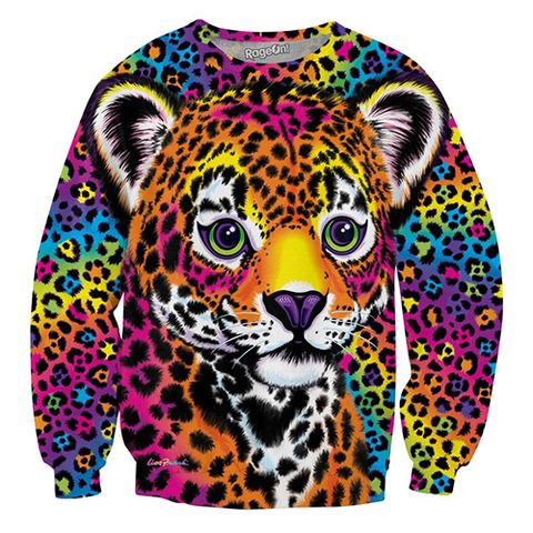 lisa frank wild cheetah sweatshirt