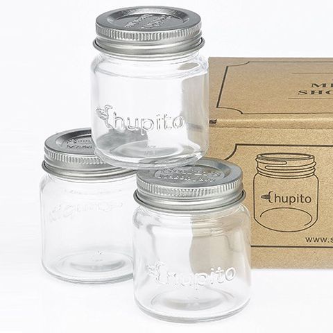 Smiths Mini Mason Jar "Chupito" Shot Glasses with Lids