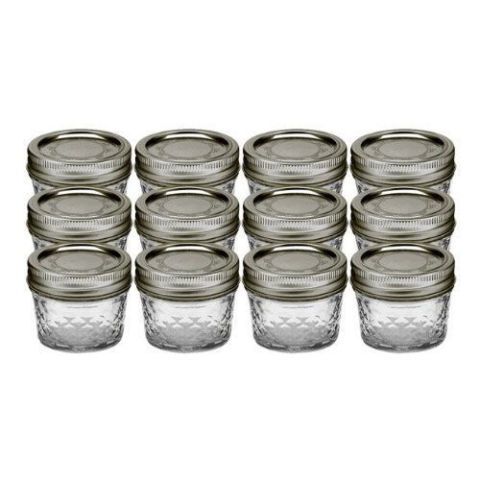 4 Piece 24 Ounce Yorkshire Mason Jar Mug Set Perfect For a Spring Dinner Glass Set! 4 Assorted Colors Including Red Blue Green and Orange 4 