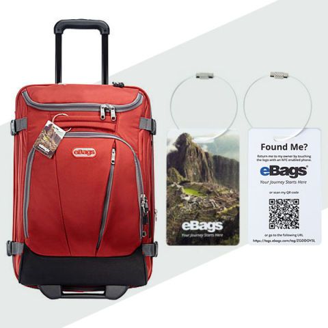 ebags connected luggage tags