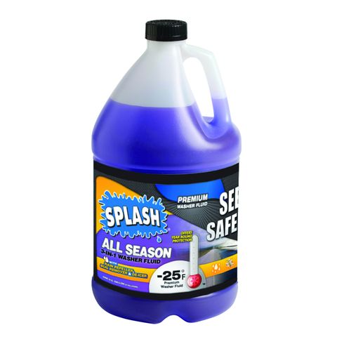 <p><strong data-redactor-tag="strong"><em data-redactor-tag="em">$3 <a href="http://www.lowes.com/pd/SPLASH-1-Gallon-De-Icer-Windshield-Washer-Fluid/50068653" target="_blank" class="slide-buy--button">BUY NOW</a></em></strong></p><p><span class="redactor-invisible-space" data-verified="redactor" data-redactor-tag="span" data-redactor-class="redactor-invisible-space">In the summer you can get away with any old washer fluid, but if you live in the land of ice and snow, make sure you switch to something that isn't going to freeze when temperatures drop. A washer fluid tank can easily crack when the fluid inside it freezes, and that&nbsp;can mean an annoying (and sometimes costly) repair.</span></p>